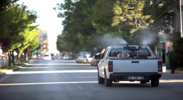 Aksaray Belediyesi Şehir Genelinde İlaçlama Seferberliğini Sürdürüyor