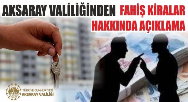 Valilik Fahiş Kiralarla İlgili Harekete Geçti