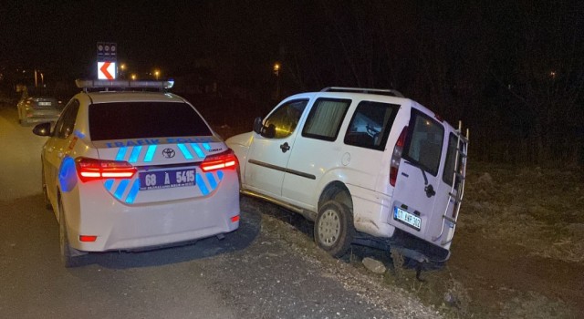 Alkollü Sürücü Kaza Yaptı
