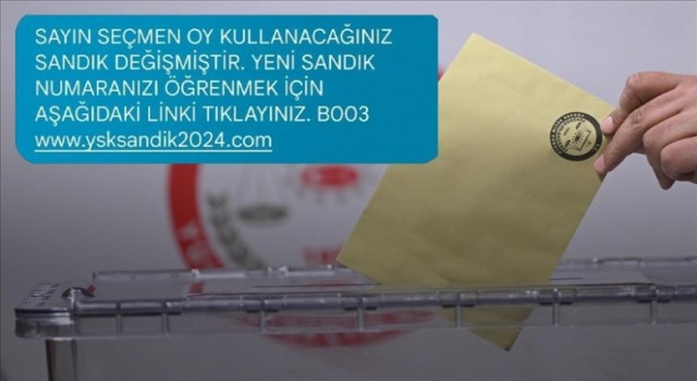 Seçmen Kaydı Dolandırıcılığına Dikkat!