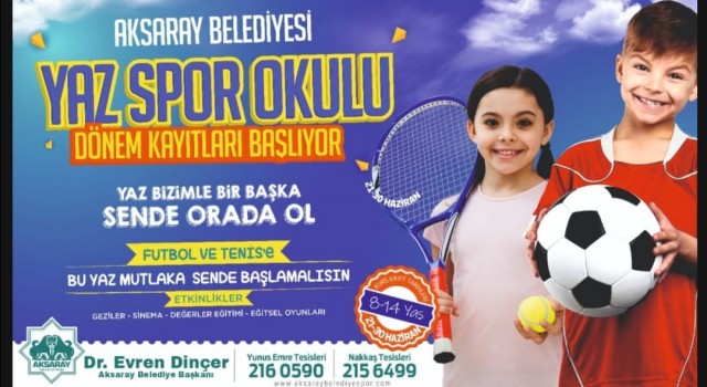 Belediyenin Yaz Spor Okulları’na Kayıtlar Devam Ediyor