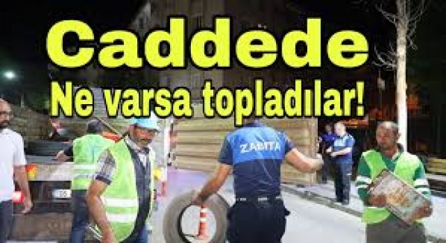 Dükkan Önlerinde Duba ve Reklam Panoları Toplandı