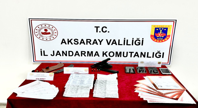 Aksaray'da Tefecilik Operasyonu: 11,5 Milyon TL'lik Senet Ele Geçirildi