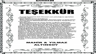 TEŞEKKÜR