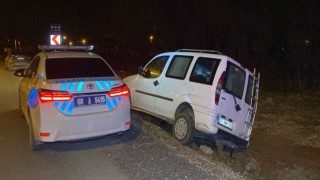 Alkollü Sürücü Kaza Yaptı