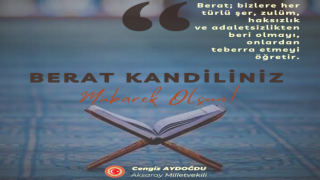 Milletvekili Aydoğdu’dan Berat Kandili Kutlaması