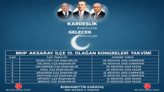 MHP Aksaray’da ilçe kongreleri takvimi açıklandı!