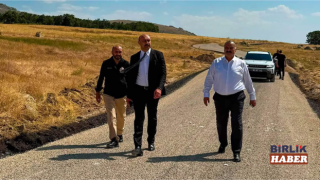 Taptuk Emre, Salmanlı ve Yanyurt köylerindeki yol çalışmaları sürüyor